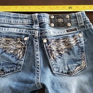 Miss Me Angel wings jeans size 28